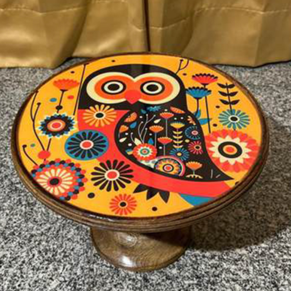 Retro Owl Cake Stand