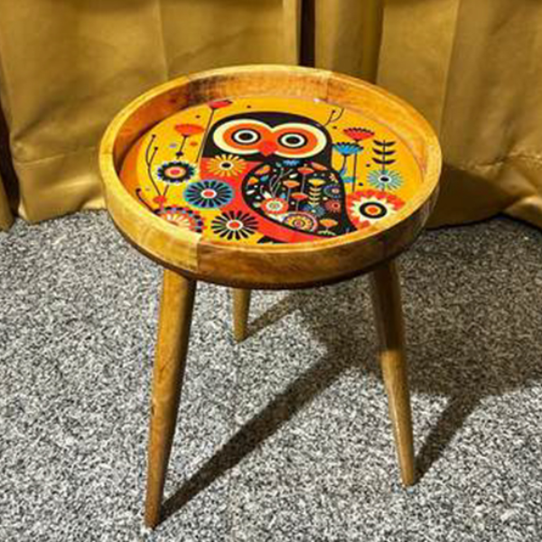Retro Owl Stool