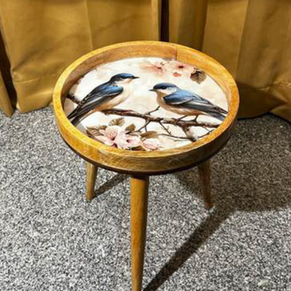 Blossom Birds Stool