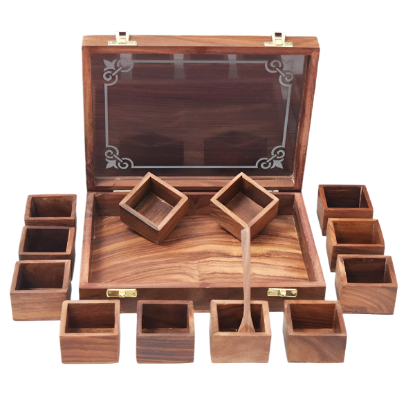 Wooden Spice Box Image