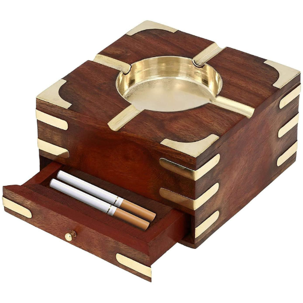 Ashtray With Cigarette Storage Case Image